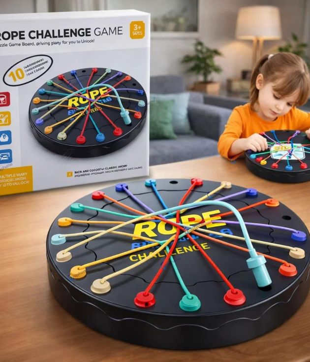 Rope Challenge Puzzle Board Game