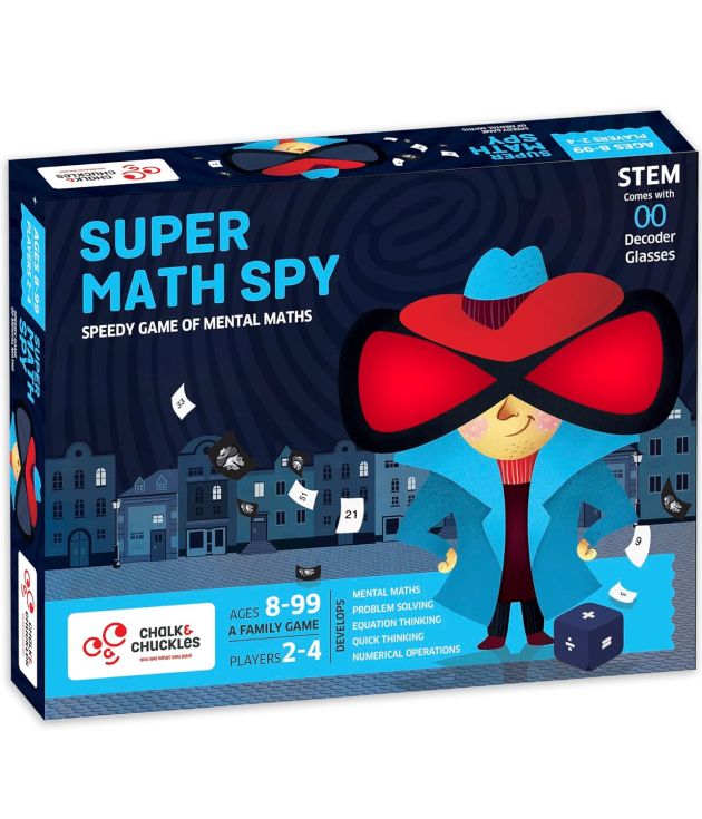 Super Math Spy Board Game for Kids Age 8-12