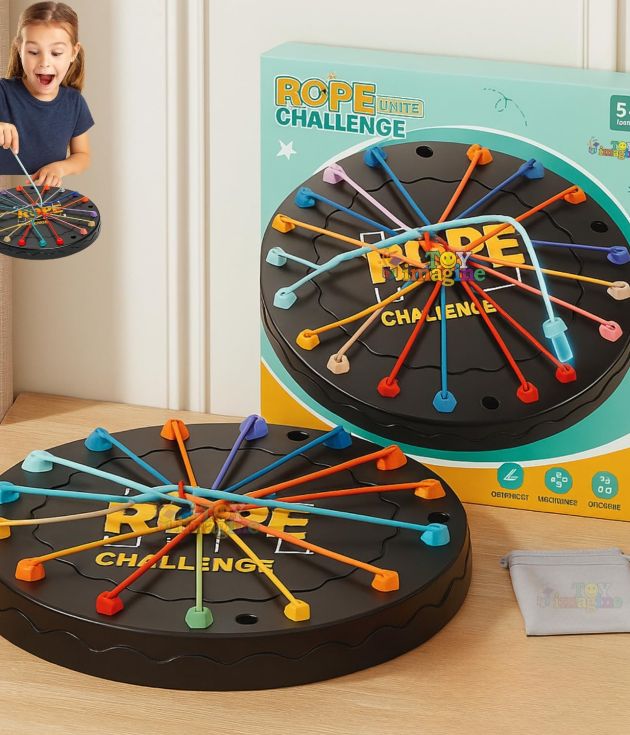 Rope Logic Puzzle Game | Brain Teaser Untangling Challenge for Kids & Adults