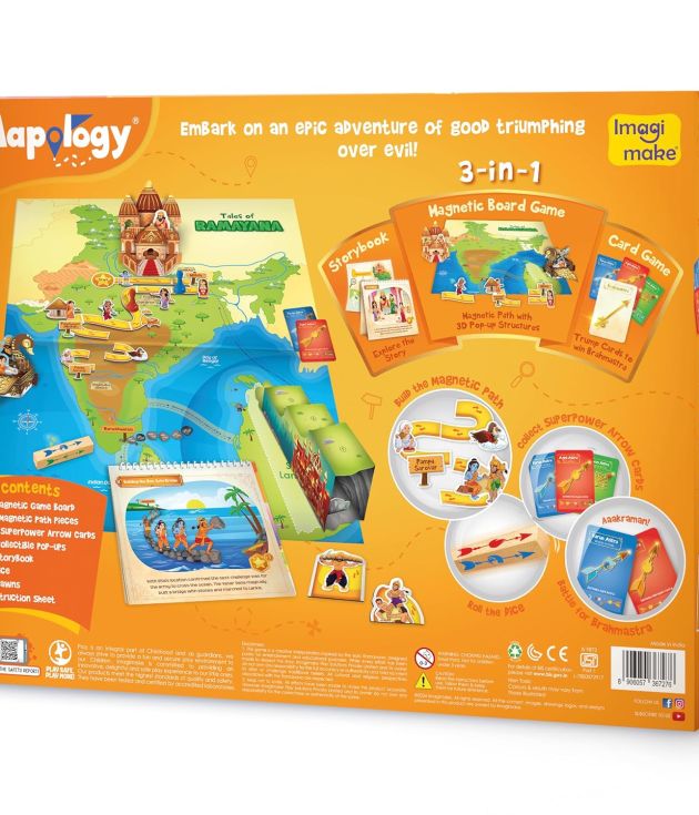 Mapology Tales of Ramayana | 3-in-1 Fun Family Board Game